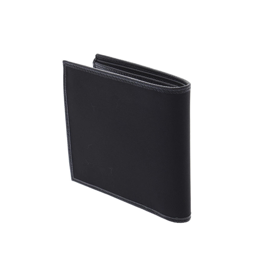 Prada Wallet Leather Bi Black fold Black